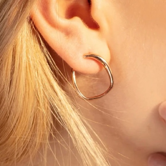Monica Vinader Nura Reef Wrap Earrings 18ct Rose Gold Vermeil - Picture 3 of 6